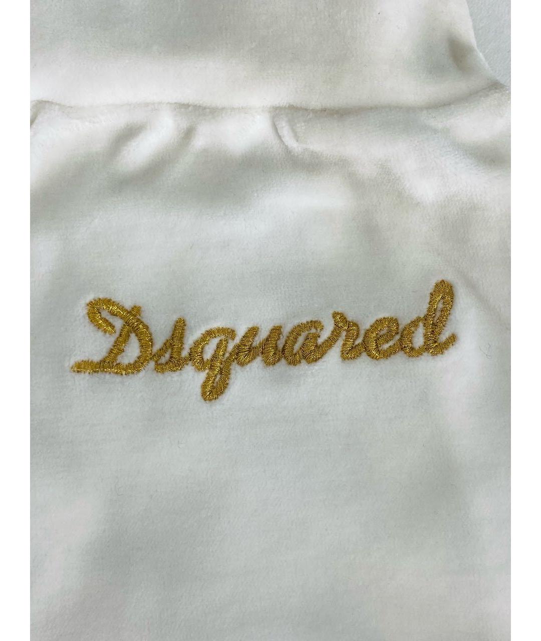 DSQUARED2 Белые хлопковые спортивные брюки и шорты, фото 4