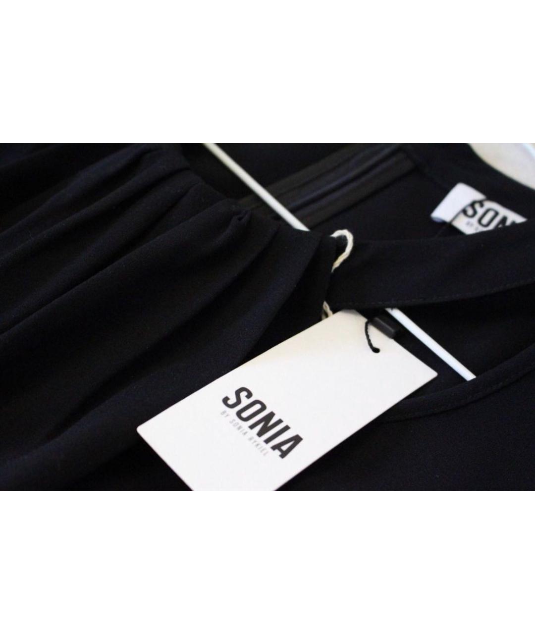 SONIA RYKIEL Черное полиэстеровое платье, фото 3