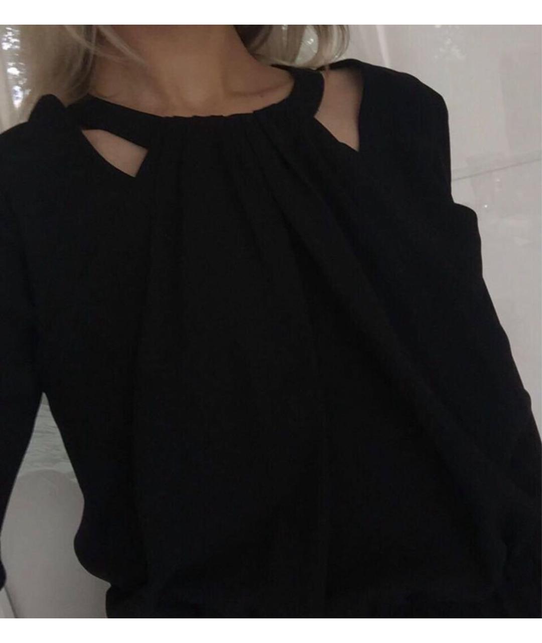 SONIA RYKIEL Черное полиэстеровое платье, фото 4
