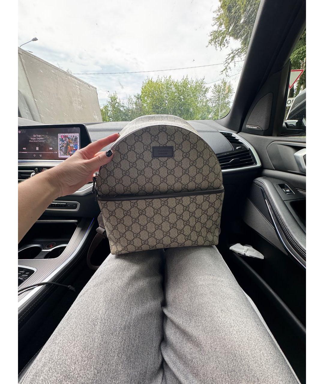 GUCCI Коричневый рюкзак, фото 6