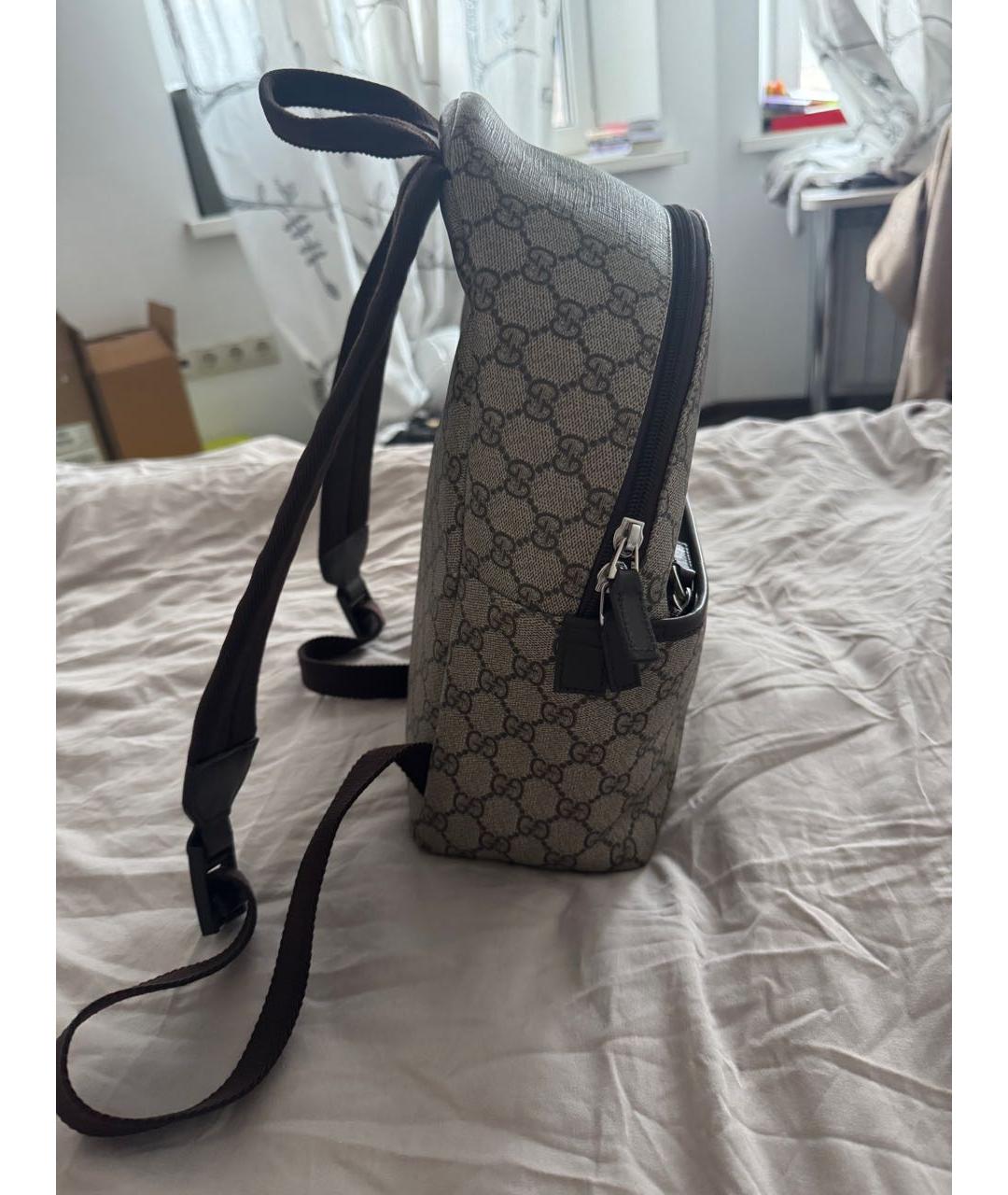 GUCCI Коричневый рюкзак, фото 3