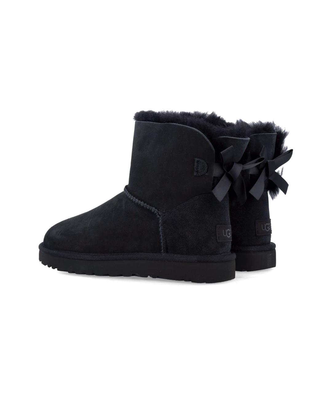 UGG AUSTRALIA Черные замшевые ботинки, фото 4