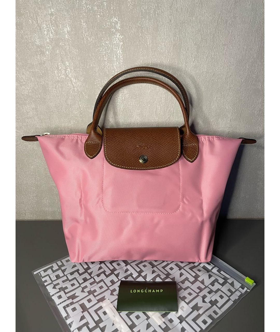 LONGCHAMP Розовая сумка тоут, фото 6