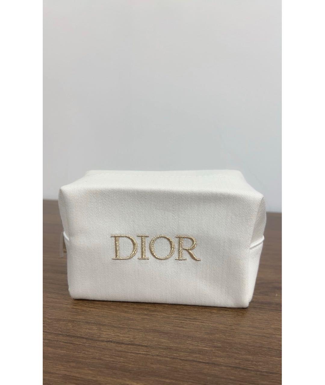CHRISTIAN DIOR Белая тканевая косметичка, фото 2