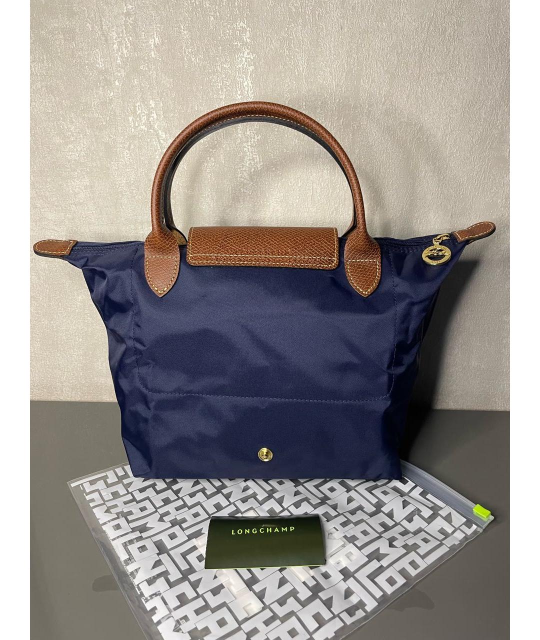 LONGCHAMP Синяя сумка тоут, фото 6