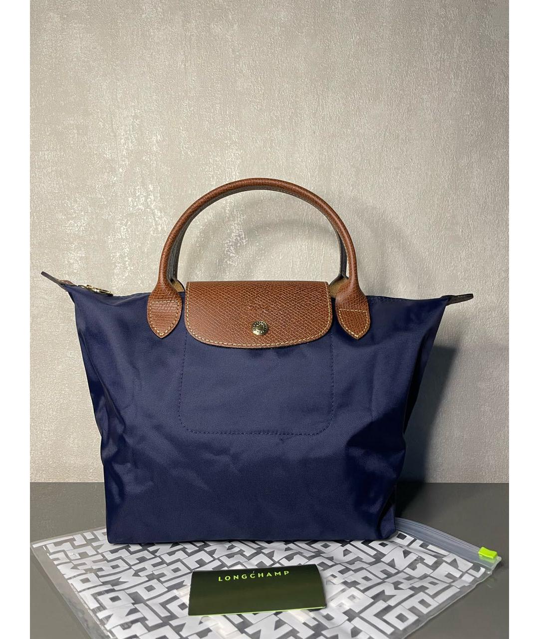 LONGCHAMP Синяя сумка тоут, фото 2