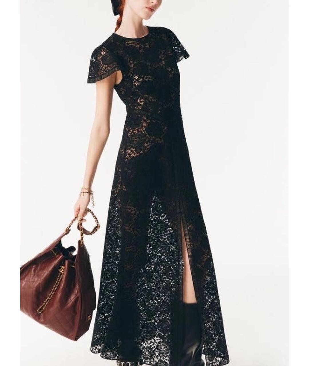 CHANEL Черное кружевное платье, фото 3