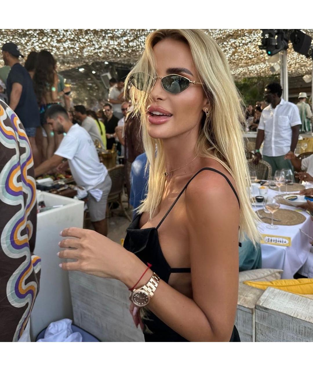 MIU MIU Черные металлические солнцезащитные очки, фото 7