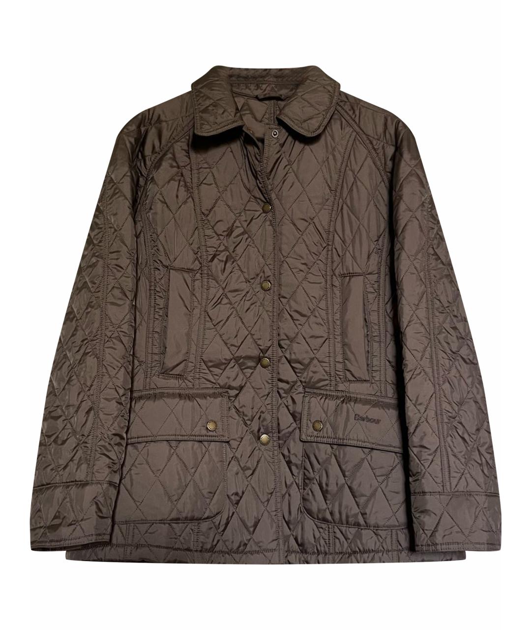 BARBOUR Коричневая полиамидовая куртка, фото 1