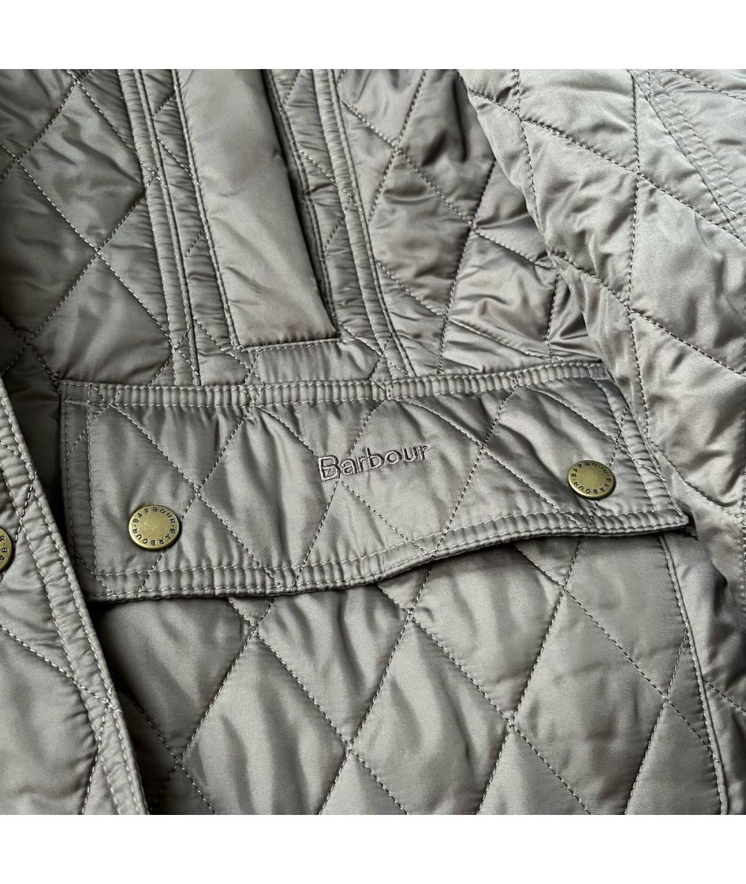 BARBOUR Коричневая полиамидовая куртка, фото 6