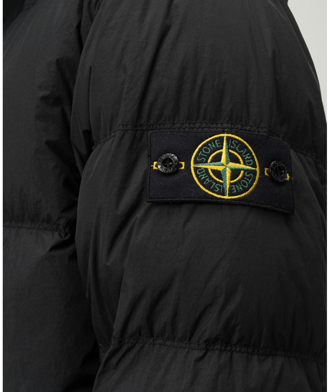 STONE ISLAND Черный пуховик, фото 6