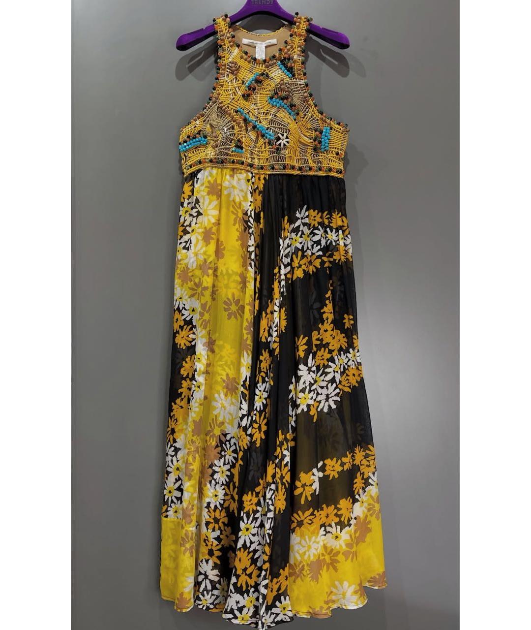DIANE VON FURSTENBERG Мульти шелковый сарафан, фото 8