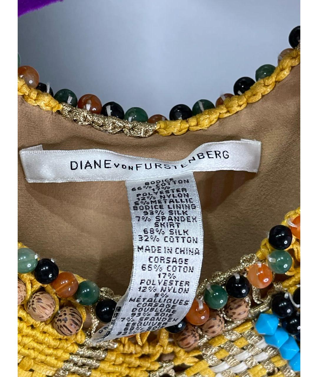 DIANE VON FURSTENBERG Мульти шелковый сарафан, фото 4