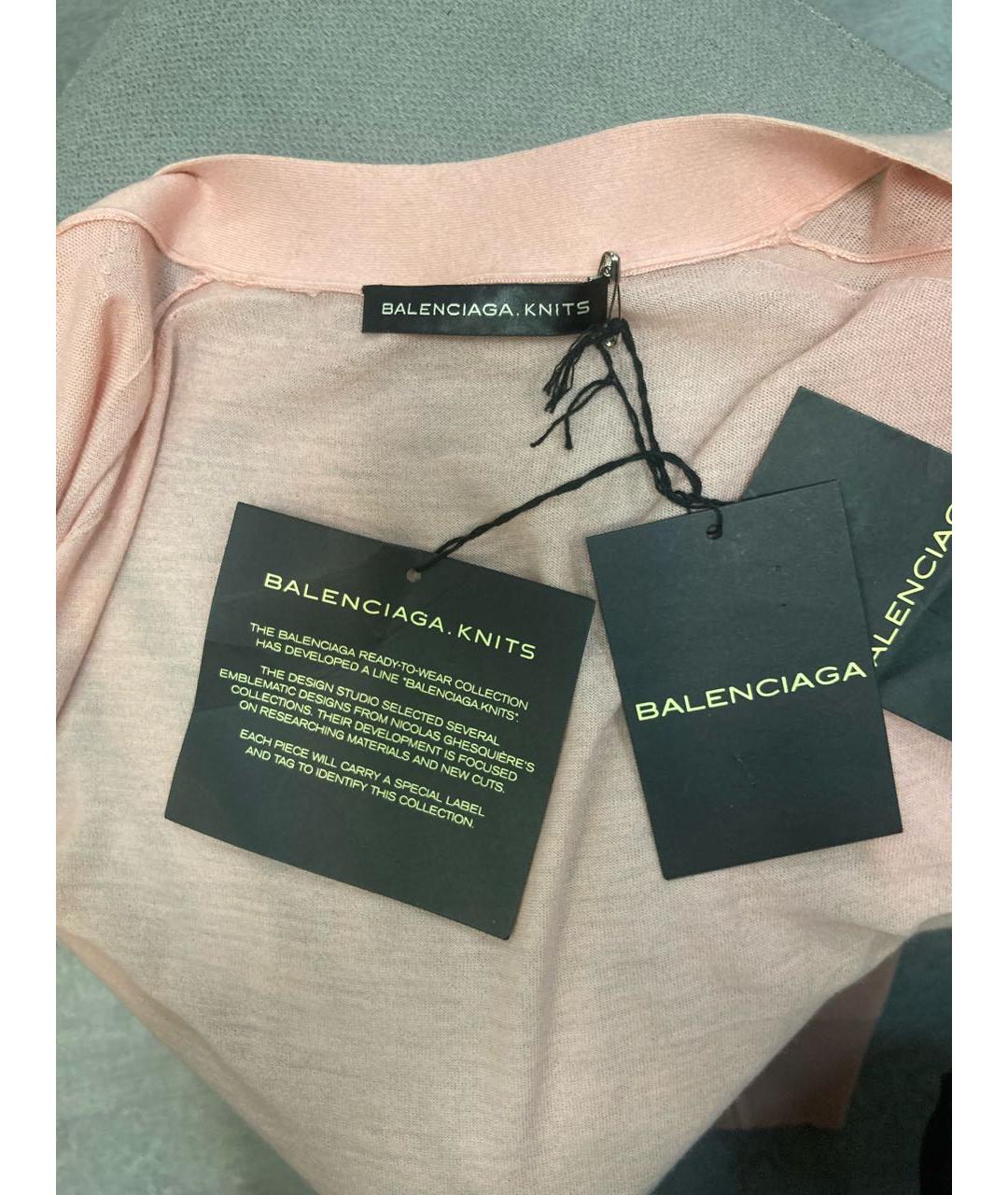 BALENCIAGA Розовый кашемировый кардиган, фото 4