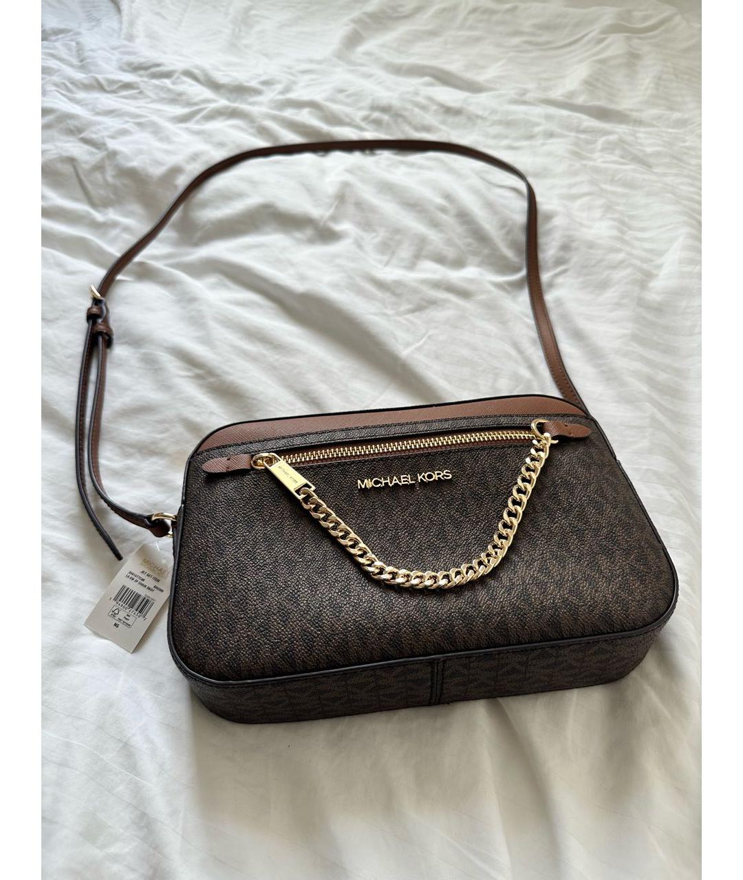 MICHAEL KORS Коричневая сумка через плечо, фото 2