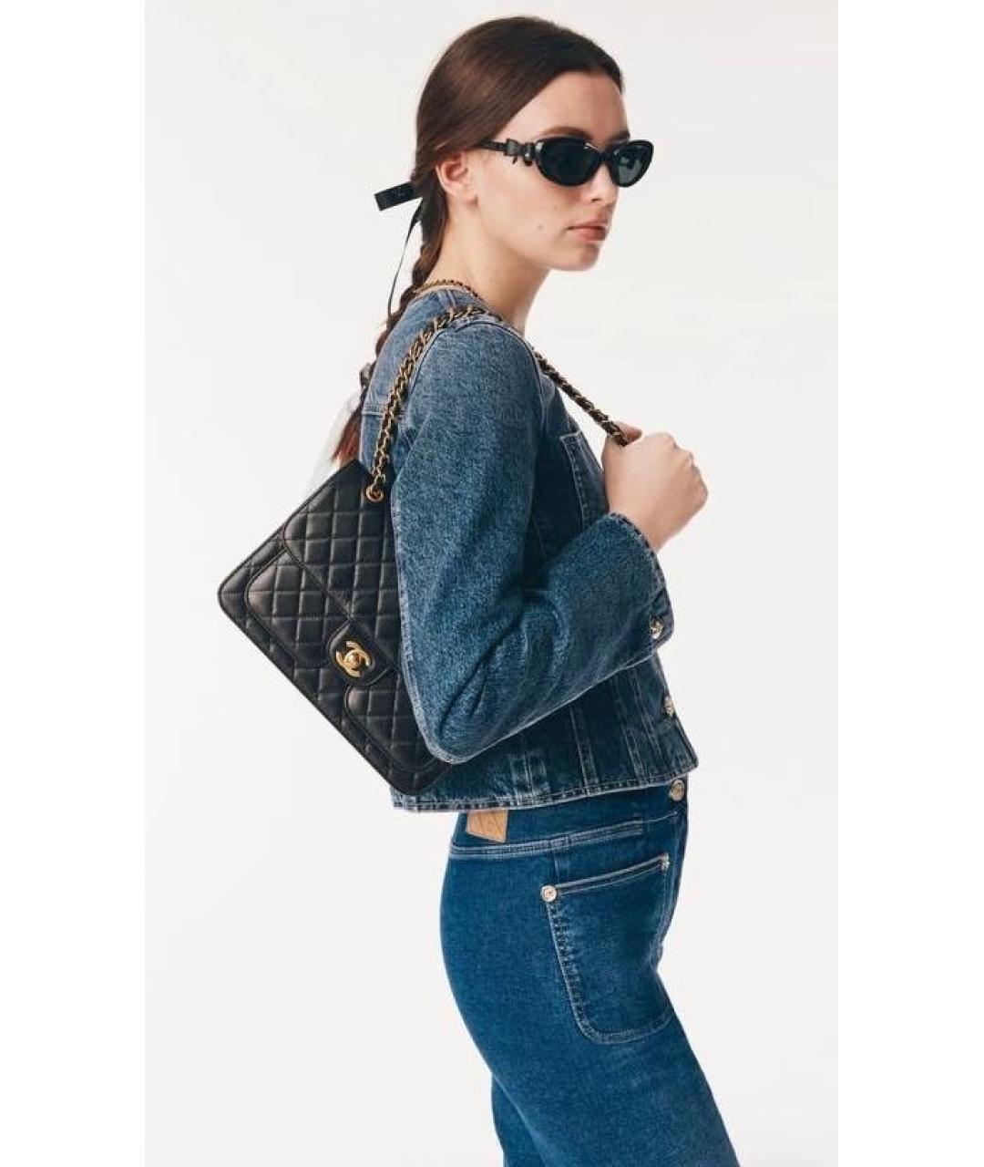 CHANEL Синие хлопковые джинсы слим, фото 2