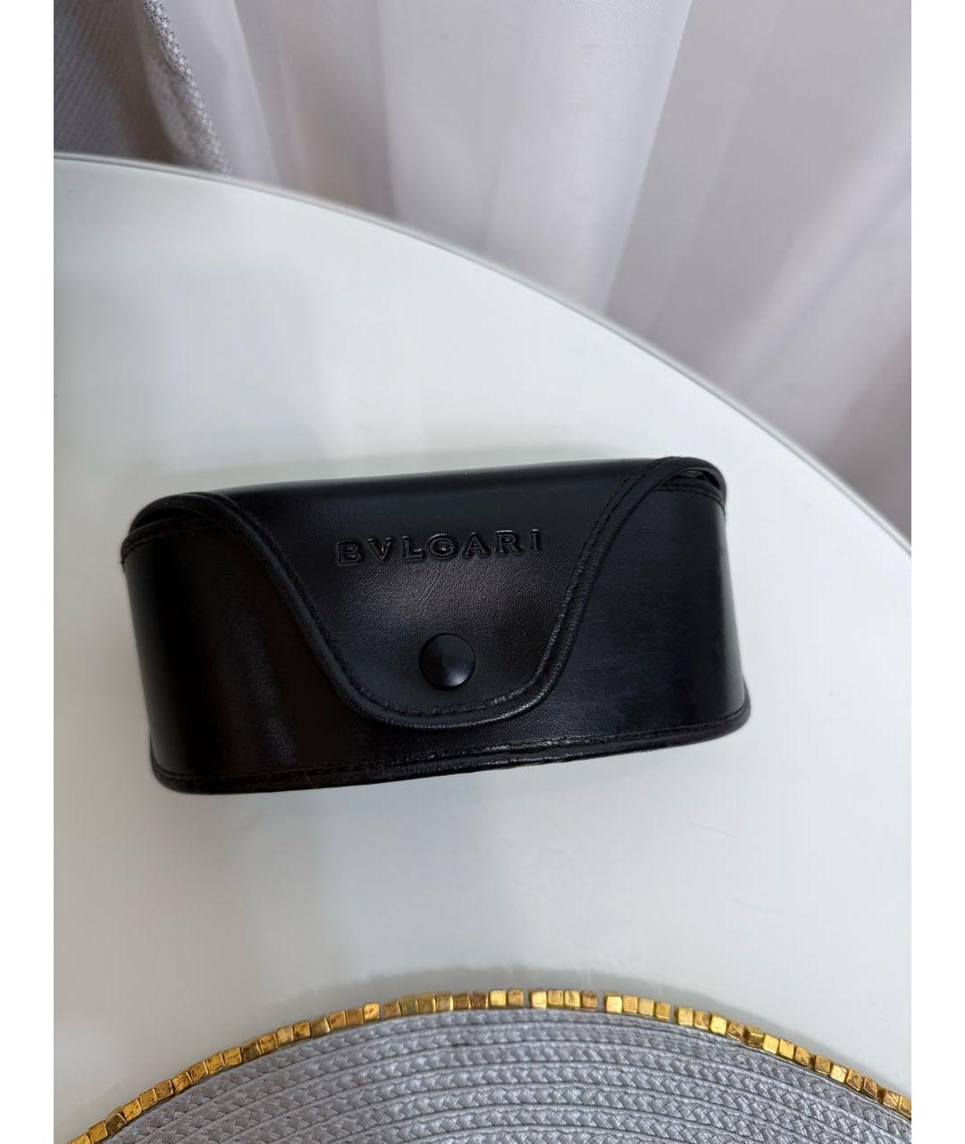 BVLGARI Черные пластиковые солнцезащитные очки, фото 4