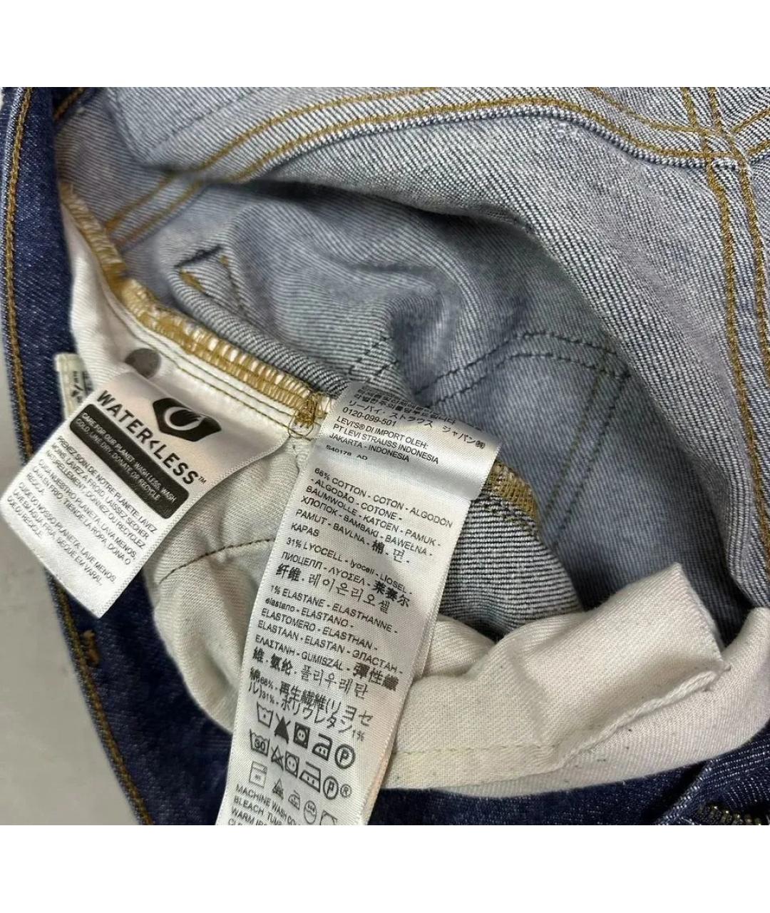 LEVI'S Темно-синие джинсы скинни, фото 9
