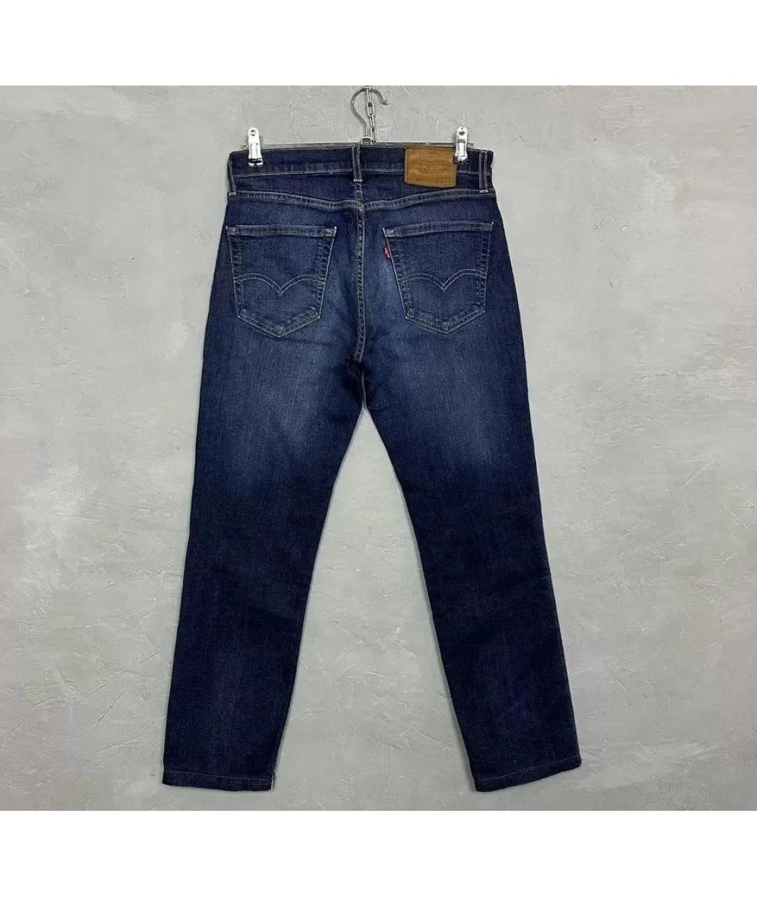 LEVI'S Темно-синие хлопко-эластановые джинсы скинни, фото 2