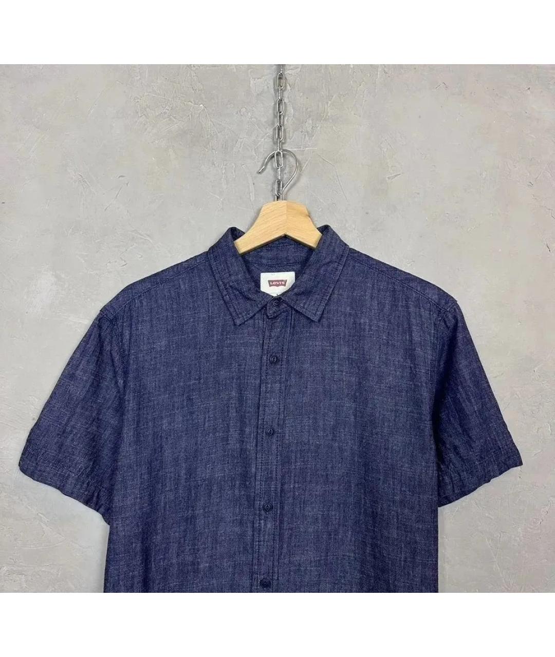LEVI'S Темно-синяя хлопковая кэжуал рубашка, фото 3
