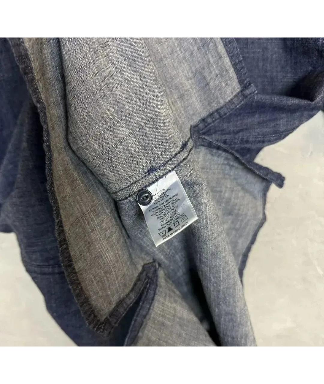LEVI'S Темно-синяя хлопковая кэжуал рубашка, фото 4