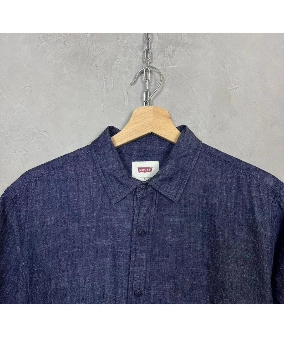 LEVI'S Темно-синяя хлопковая кэжуал рубашка, фото 2