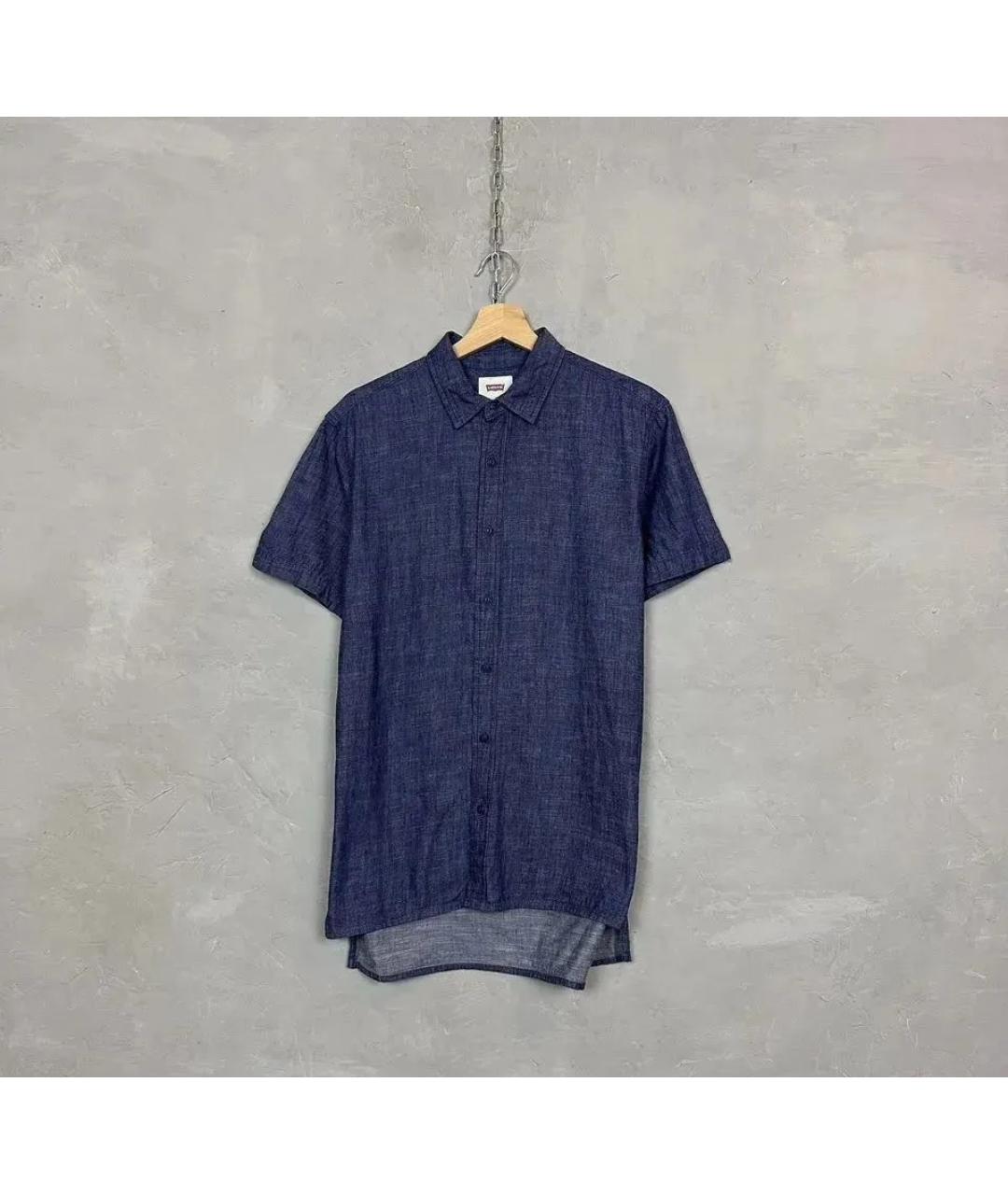 LEVI'S Темно-синяя хлопковая кэжуал рубашка, фото 8