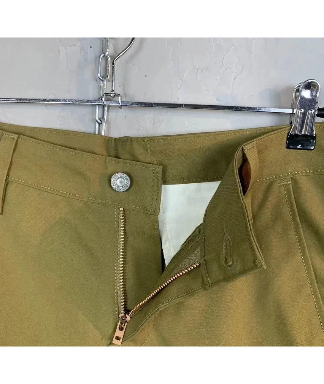 LEVI'S Горчичные хлопковые брюки узкие, фото 4