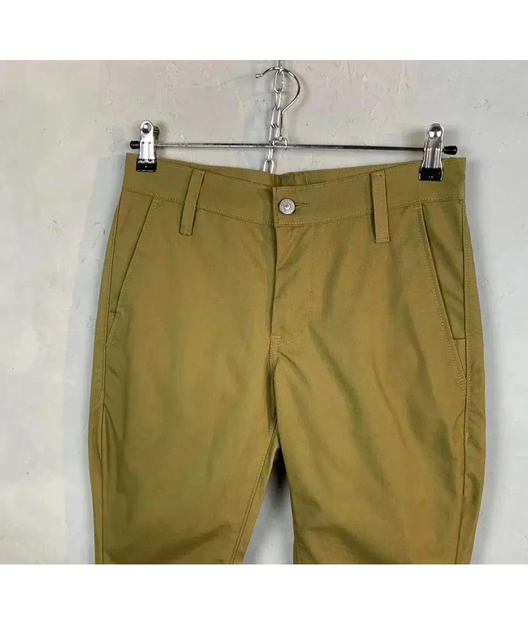 LEVI'S Горчичные хлопковые брюки узкие, фото 2