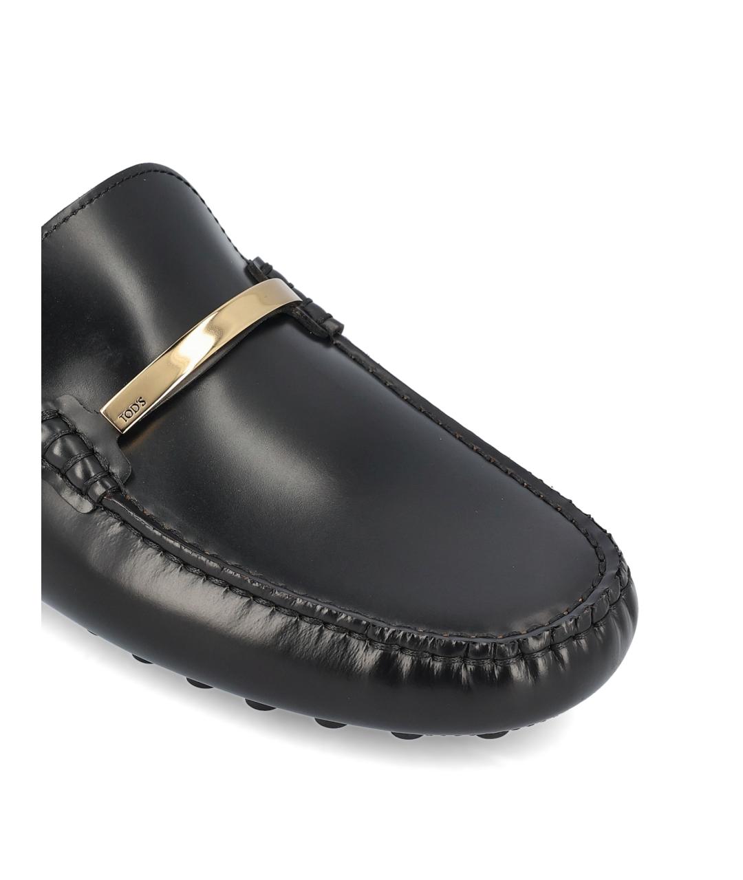 TOD'S Черные кожаные мюли, фото 4