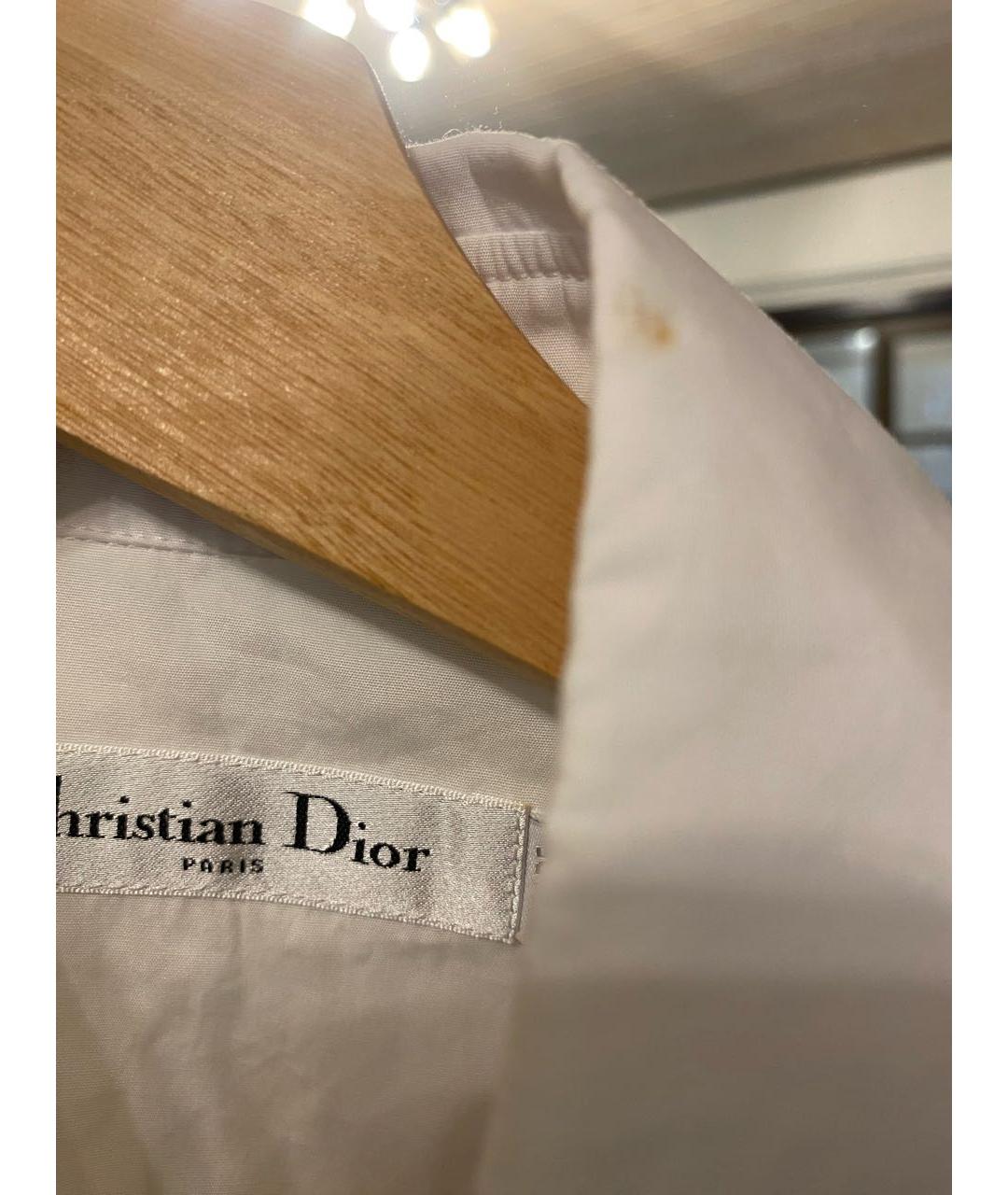 CHRISTIAN DIOR Белая хлопковая рубашка, фото 3