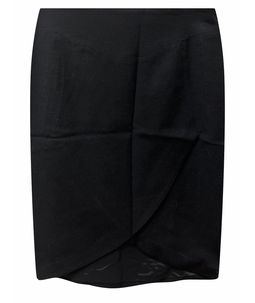 COSTUME NATIONAL Черная шерстяная юбка миди, фото 5