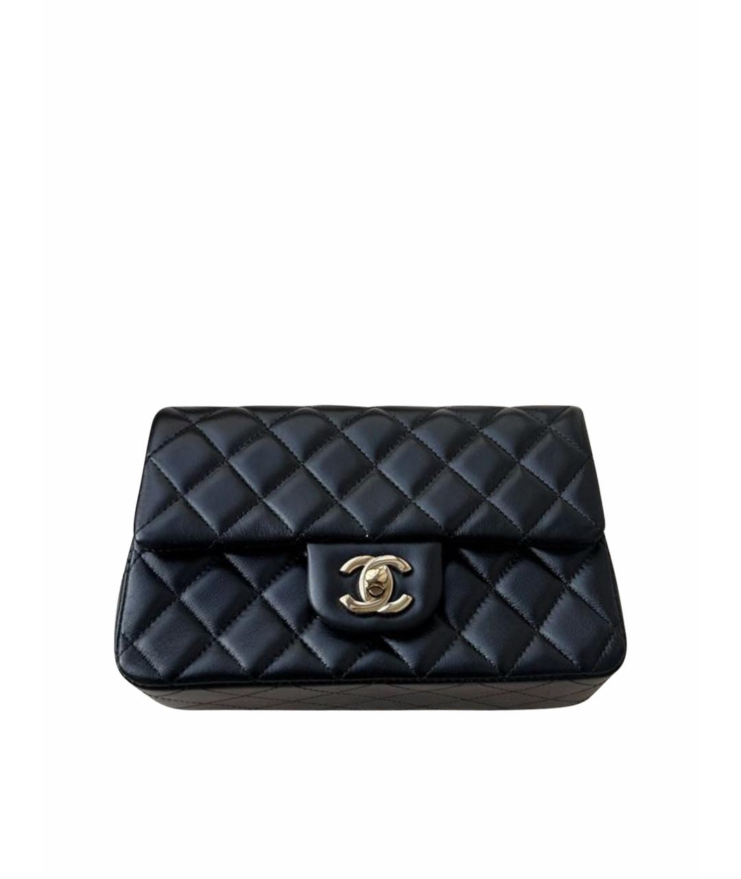 CHANEL Черная кожаная сумка через плечо, фото 1