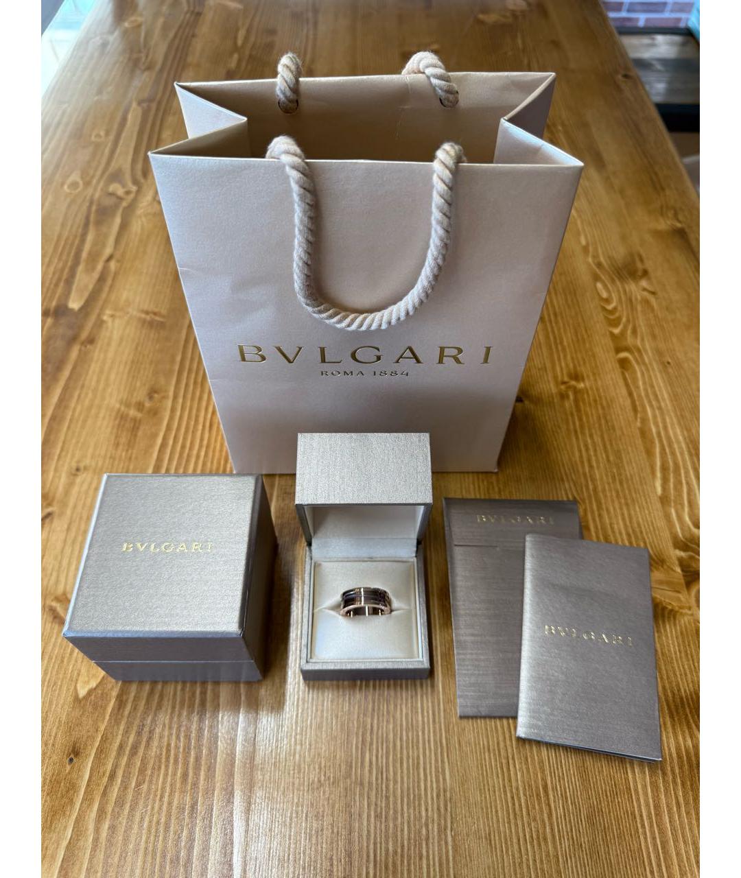 BVLGARI Золотое кольцо из розового золота, фото 3