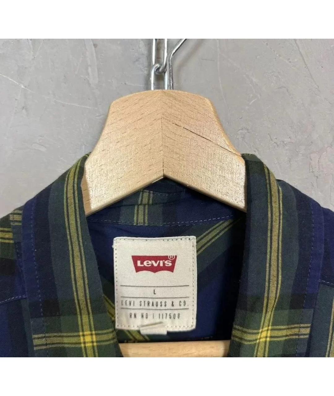 LEVI'S Темно-синяя хлопковая кэжуал рубашка, фото 3