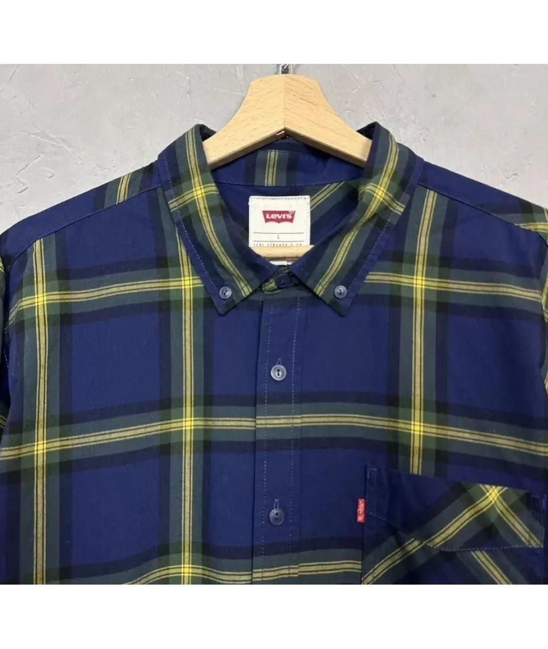 LEVI'S Темно-синяя хлопковая кэжуал рубашка, фото 2