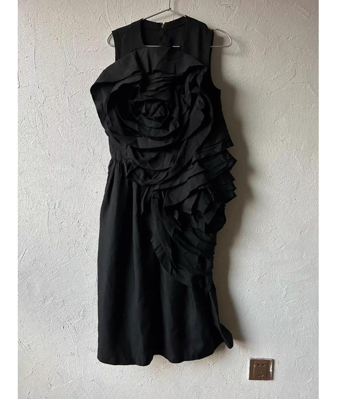 COMME DES GARÇONS Черное хлопковое вечернее платье, фото 5