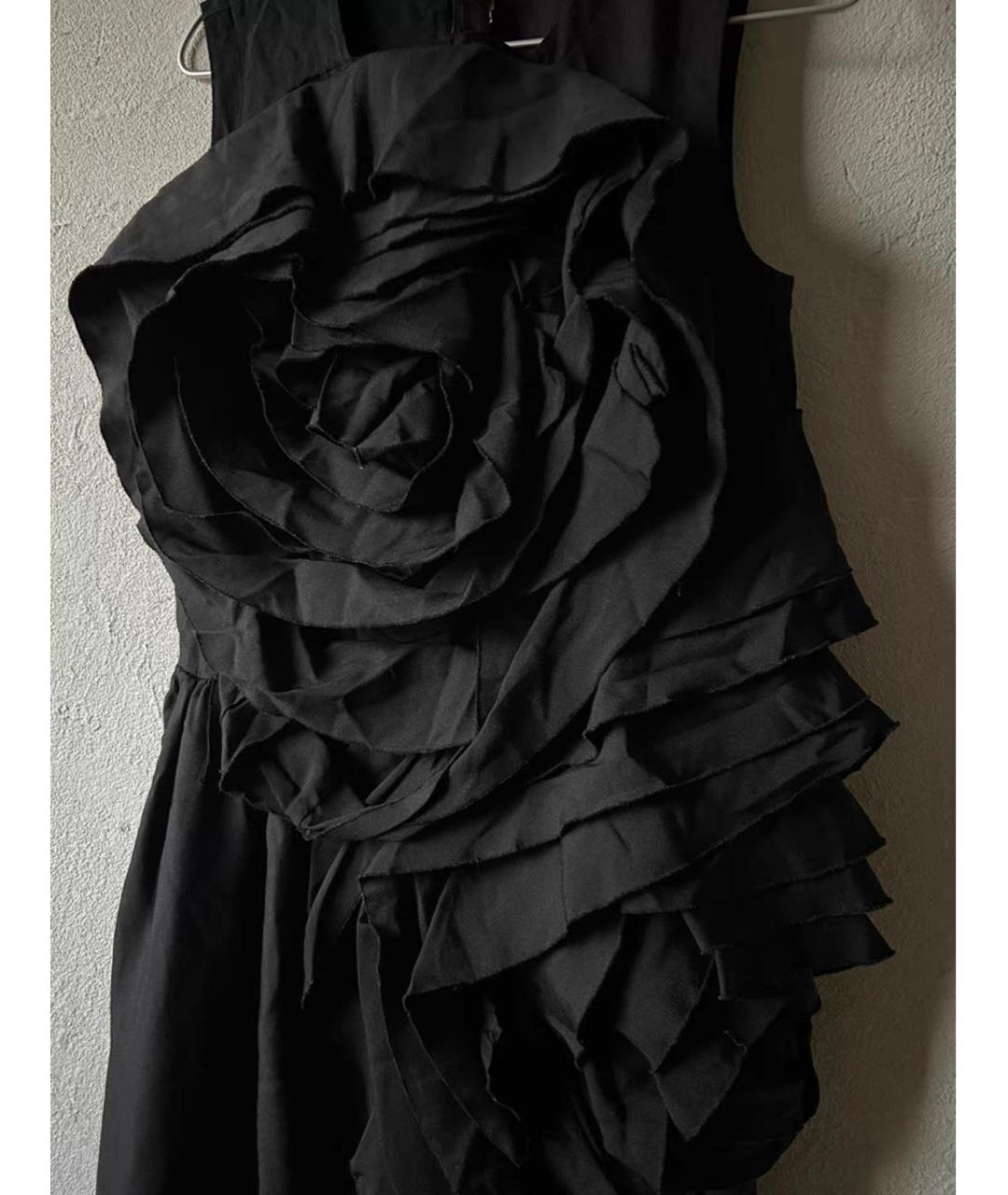 COMME DES GARÇONS Черное хлопковое вечернее платье, фото 3