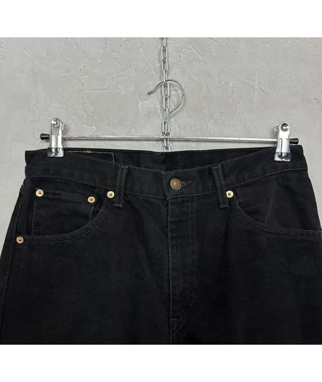 LEVI'S Черные хлопковые прямые джинсы, фото 5
