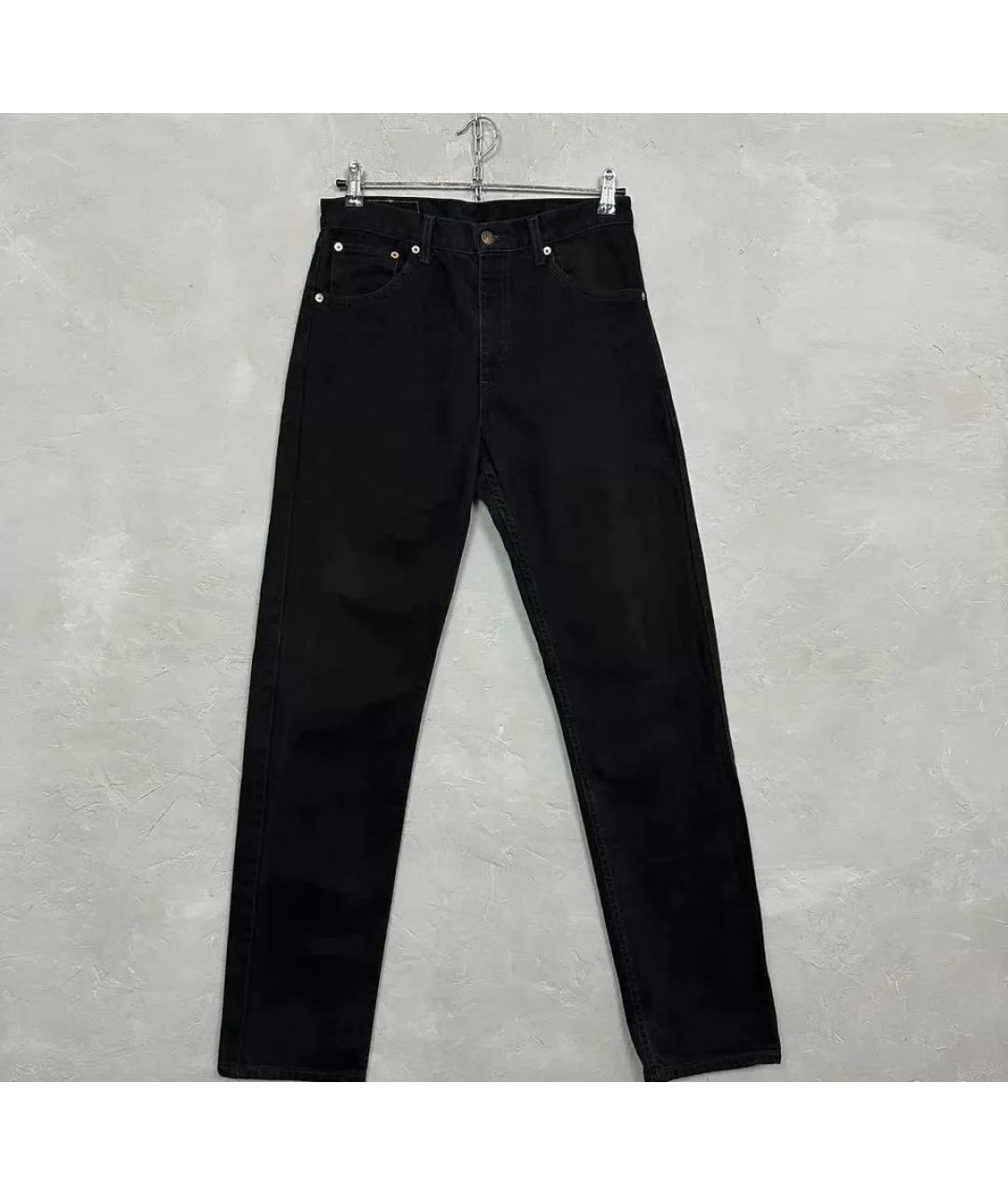 LEVI'S Черные хлопковые прямые джинсы, фото 9