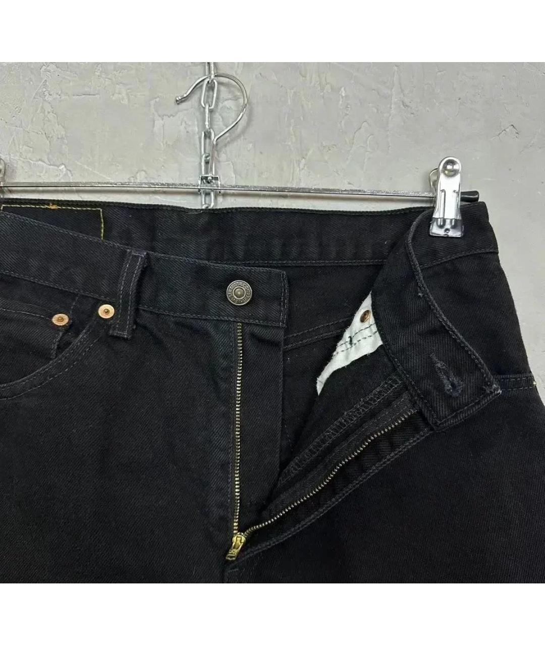 LEVI'S Черные хлопковые прямые джинсы, фото 6