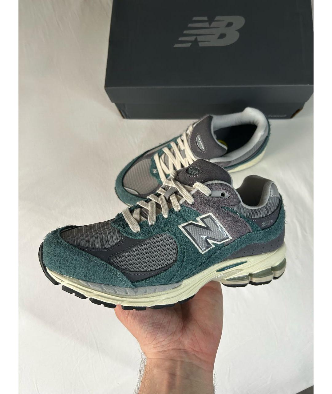 NEW BALANCE Зеленые низкие кроссовки / кеды, фото 2