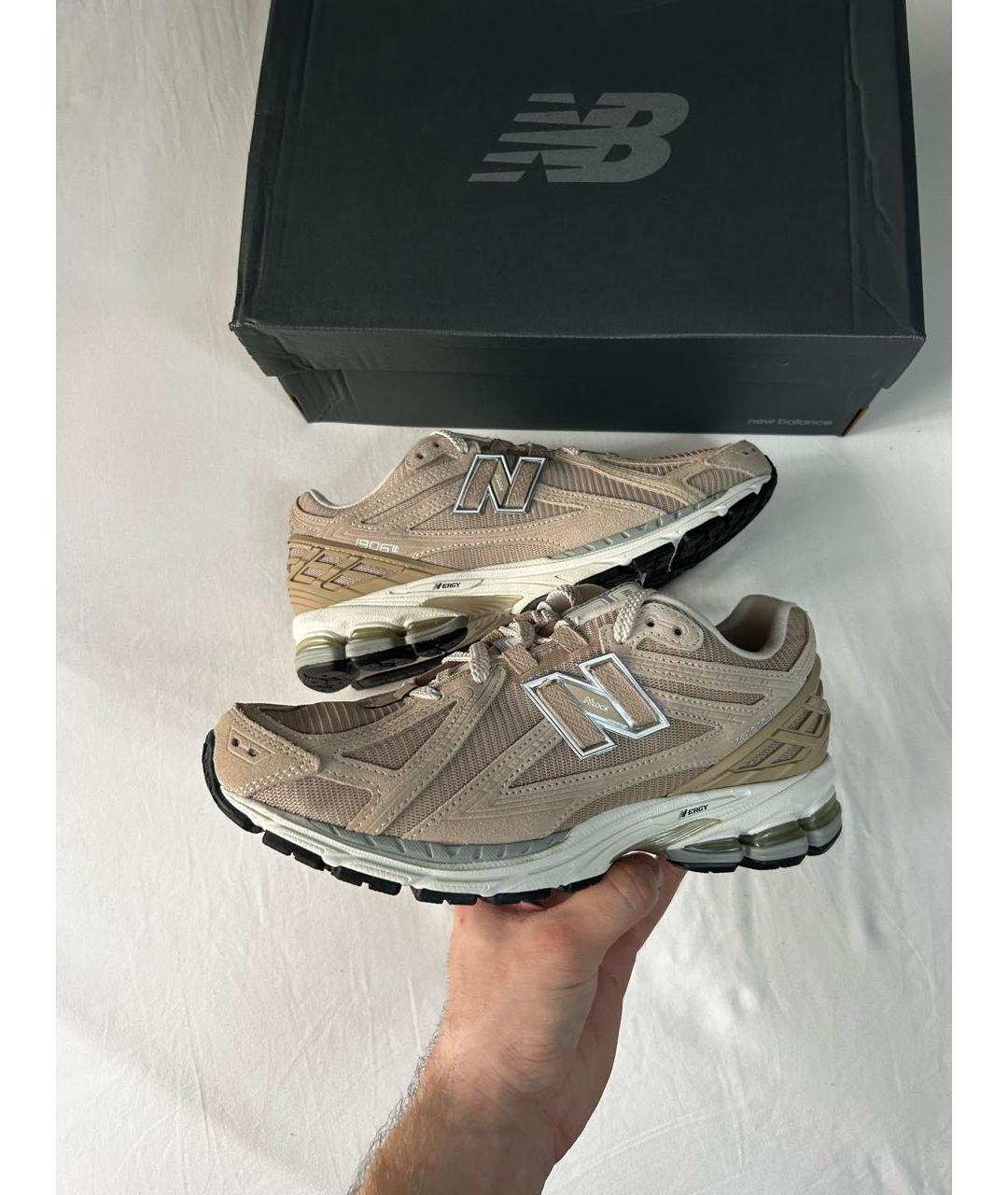 NEW BALANCE Бежевые низкие кроссовки / кеды, фото 2