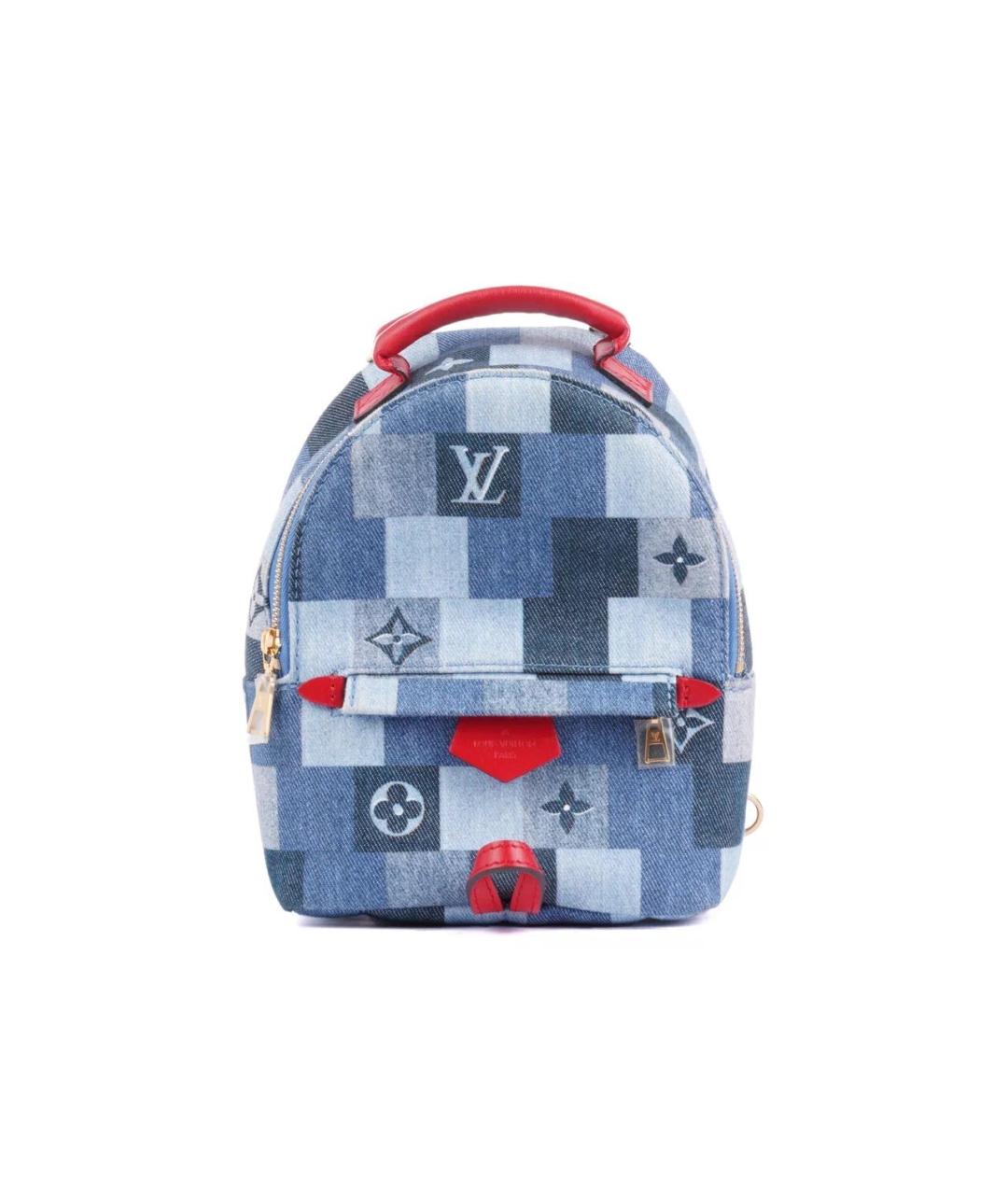 LOUIS VUITTON Синий деним рюкзак, фото 1