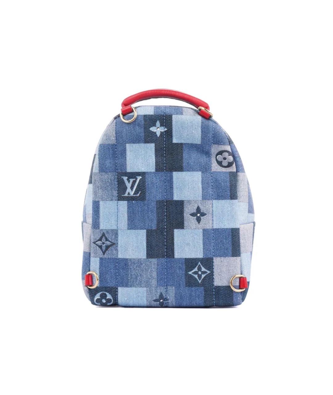 LOUIS VUITTON Синий деним рюкзак, фото 3