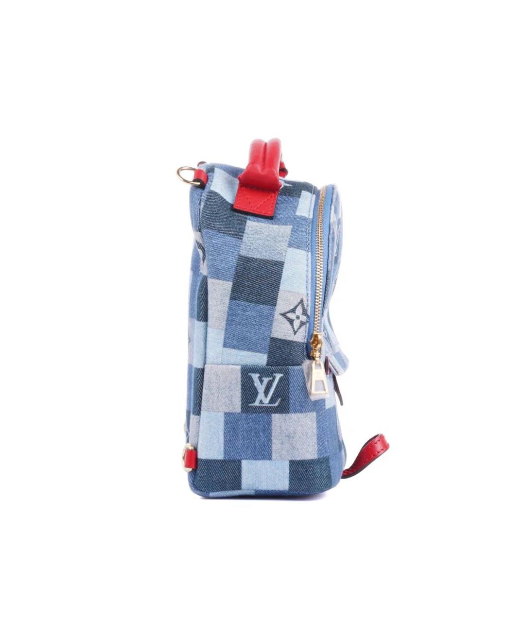 LOUIS VUITTON Синий деним рюкзак, фото 4