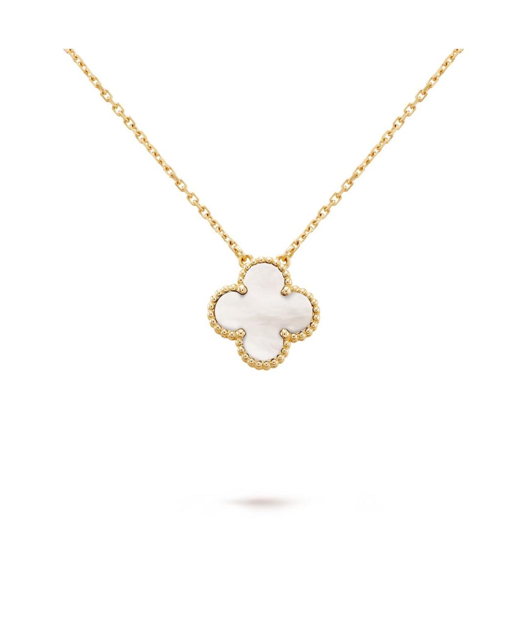 VAN CLEEF & ARPELS Белая цепочка/подвеска из желтого золота, фото 7