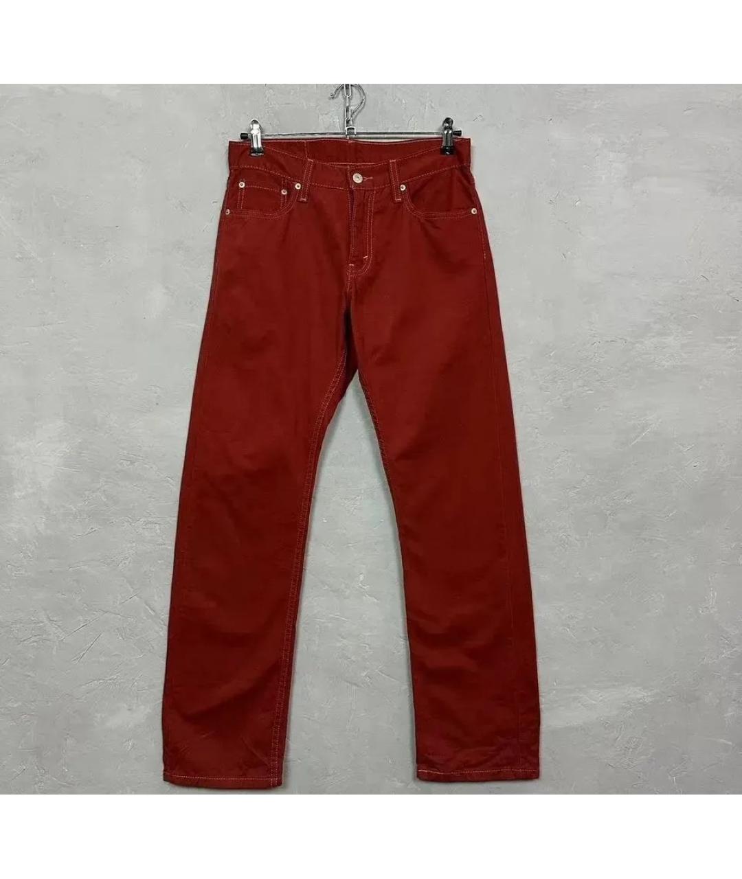 LEVI'S Бордовые брюки чинос, фото 8