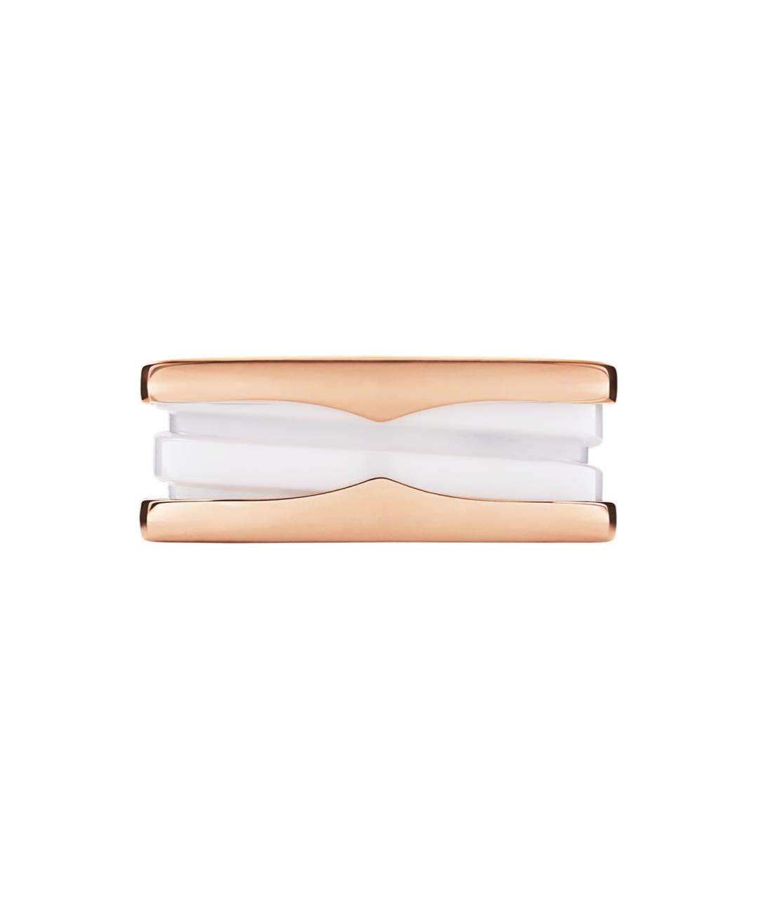 BVLGARI Белое кольцо из розового золота, фото 2