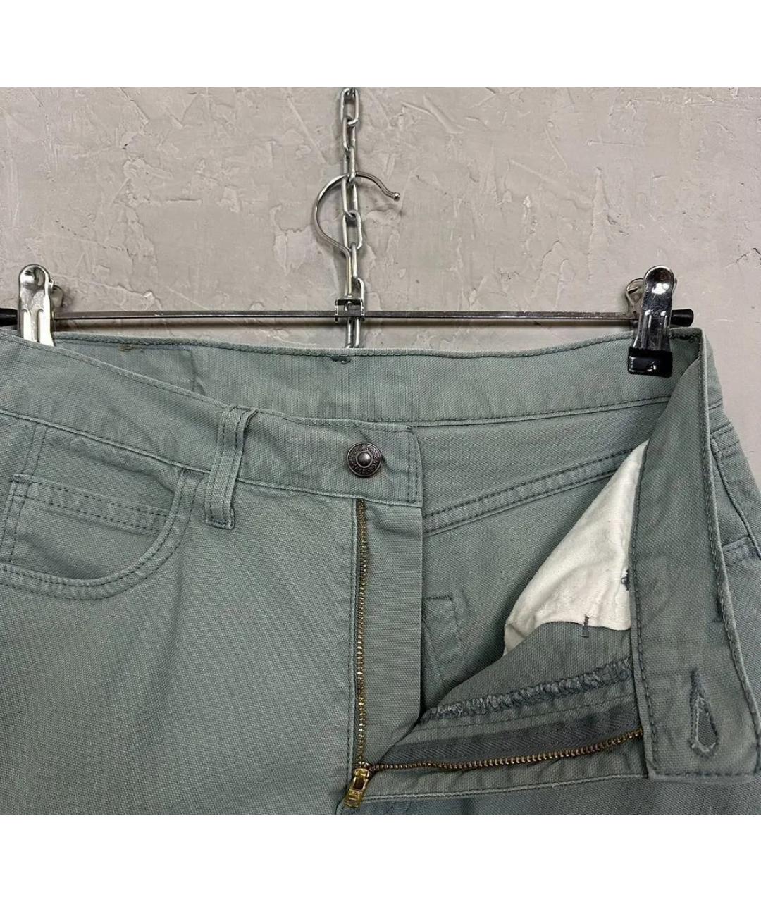LEVI'S Бирюзовые хлопко-эластановые джинсы клеш, фото 6